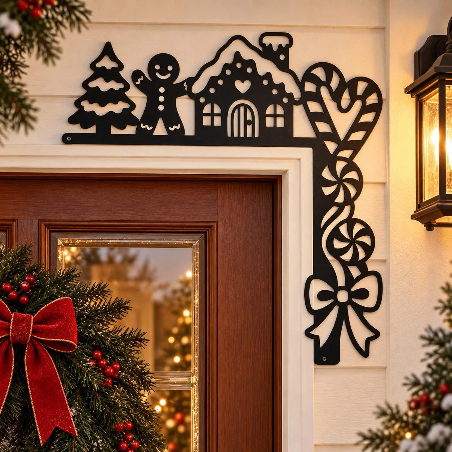 9 Christmas Door Corners