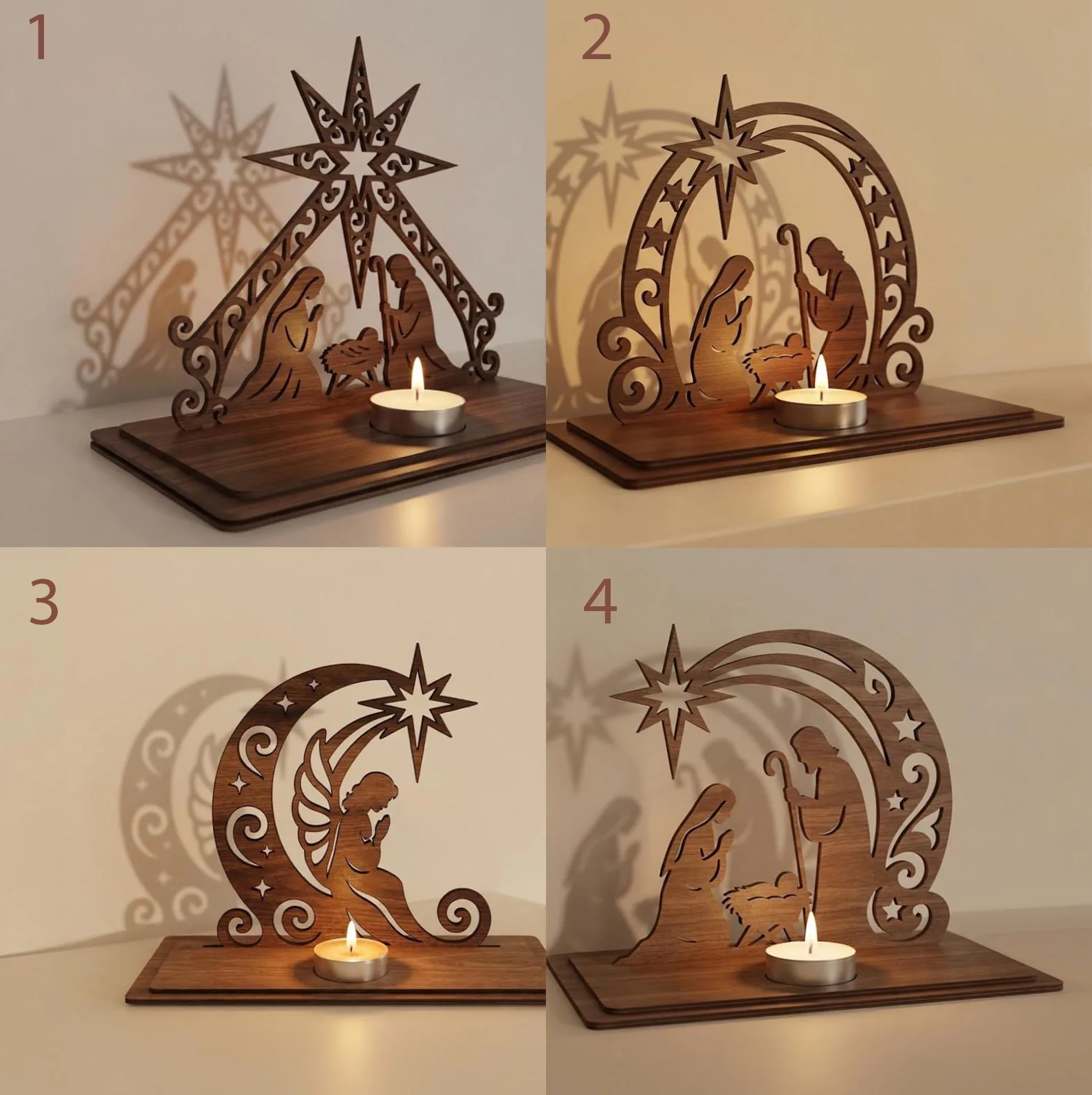 Nativity Candle Holder