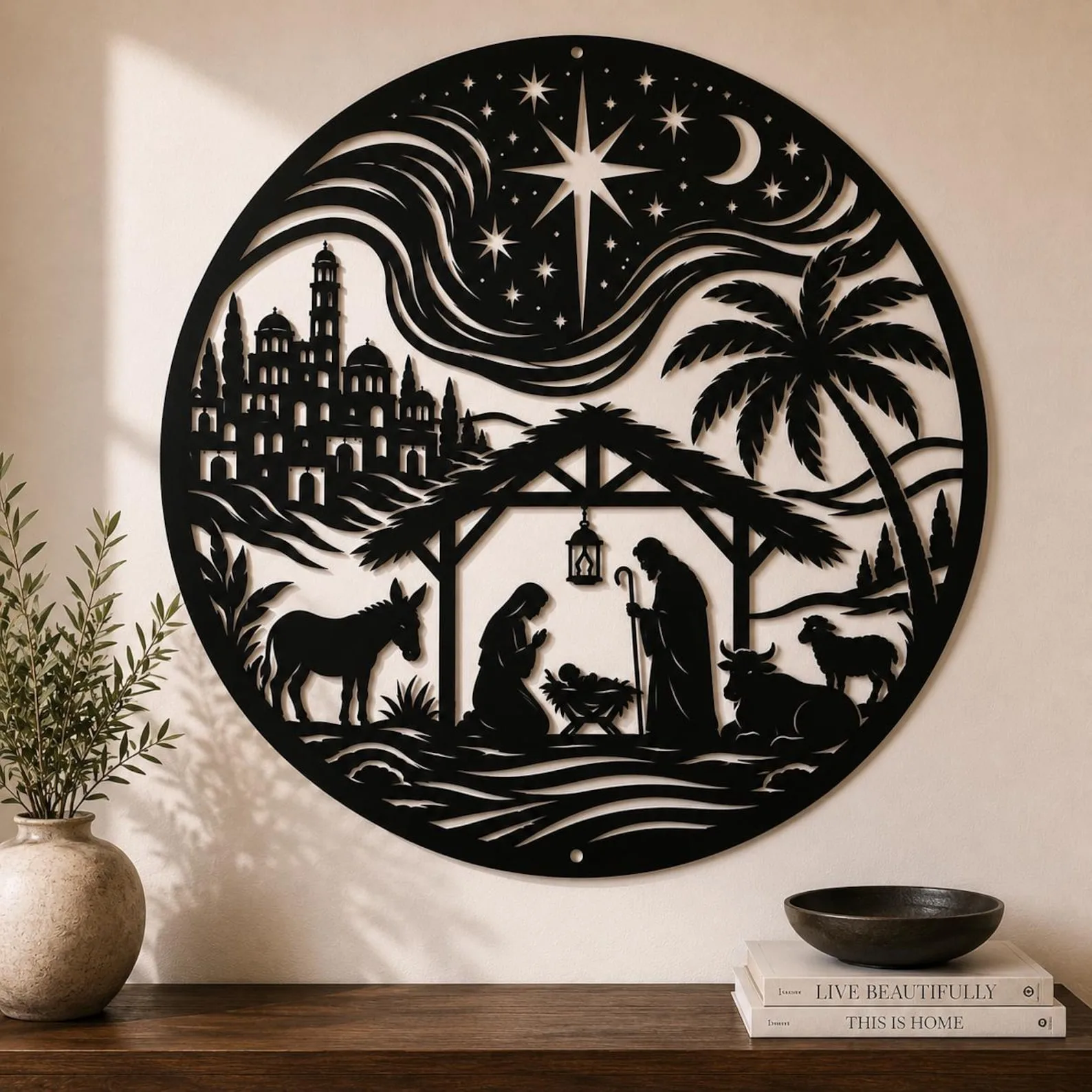 Nativity Scene, Bethlehem Christmas Wall Art